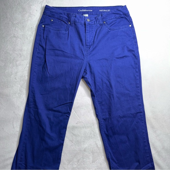 Croft & Barrow Natural Fit Stretch Bootcut Bright Blue Jeans Women’s Size 14 - Picture 2 of 7